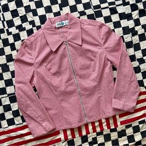 Deadstock 90s Y2k gingham jacket by Paul Harris Design